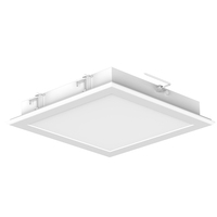 Éclairage LED encastré orientable vers le bas pour salle blanche, indice de protection IP65, intensité variable, garantie 5 ans, pour laboratoires pharmaceutiques