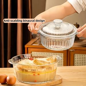 도매 공장 뜨거운 판매 미니멀리스트 대용량 가정용 레스토랑 수프 주방 유리 냄비 - Product Image 5