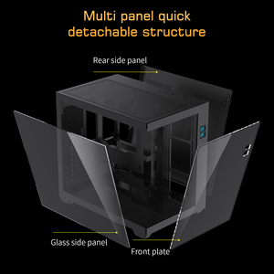 LOVINGCOOL Full Tower ATX Gaming <span class=keywords><strong>PC</strong></span> Case Nouveau Cabinet de jeu en verre trempé avec écran d'affichage de la température en stock - Product Image 2