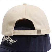 Casquette de baseball unisexe réglable à 6 panneaux en tissu courant, personnalisable OEM/ODM avec broderie et motif lettres, idéale pour un usage quotidien en ville et en extérieur