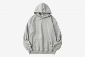 Men's Oversized Hooded Sweatshirt Solid Color Cotton French Terry Casual Pullover Hoodie Autumn Wear - Product Image 5