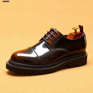 Zapatos Oxford de Cuero para Hombre, de Negocios y Boda, con Punta Cerrada, Puntera de Acero, Camuflaje Bordado, Transpirables, Sin Cordones, de Alta Gama, con Masaje - Product Image 2