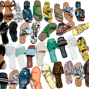 Pantuflas Cómodas de PU Suave para Mujer, para Verano, Primavera y Otoño, Estilo Casual para Regiones Tropicales en África, con Plantilla de PVC - Product Image 1