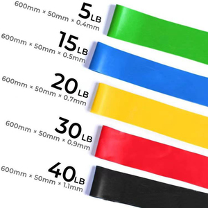 NQ SPORTS Bandas de Resistencia de Látex Personalizadas de 5 Piezas para Ejercicio, Yoga, Mini Bandas de Bucle, Bandas de Resistencia para Glúteos - Product Image 2