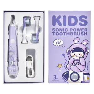 Cepillo de <span class=keywords><strong>Dientes</strong></span> Eléctrico Inteligente para Niños con Control de Presión, Cerdas Suaves, Protección Envolvente de Silicona, Impermeable - Product Image 1
