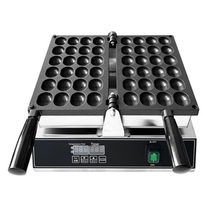 เครื่องทำขนมบีนพาย ZZ340 เครื่องทำวาฟเฟิล เครื่องทำขนมขบเคี้ยว อุปกรณ์สำหรับร้านค้า เครื่องอบวาฟเฟิลรูปไข่ยิ้มลูกเป็ด - Product Image 1
