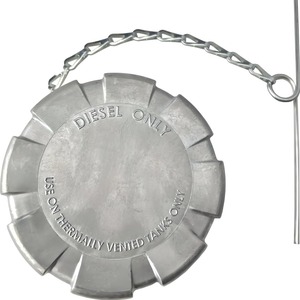 Tapa del tanque de combustible diésel 3 en 1/2 pulgadas sin bloqueo, sólida, para camiones Kenworth - Product Image 1
