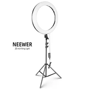 Factory Wholesale 20 Inch Ring Light Profissional Neewer Dimmable Bi-Color 360 Rotation Led Ring Light with Tripod Stand