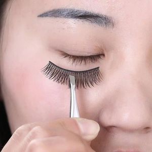 Yimeisen Slanted Tip Eyebrow Tweezers Stainless Steel Durable For Precise Brow Shaping - Product Image 1