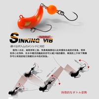 Mini naufrage VIB Vibration 30mm 2.6g 37mm 4.5g appât dur tungstène poids balle hochet basse truite leurre de pêche