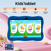 Tablette éducative Android 7 pouces pour enfants Summer Eclipse Astronaut, 2 Go 32 Go, avec lunettes solaires, Wi-Fi, GPS, déverrouillage facial, nouveau MTK, vente en gros
