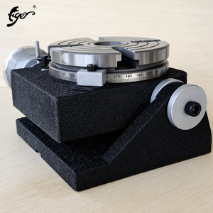 Mesa Rotatoria Manual Inclinable Tiger CNC de Alta Precisión, 4º Eje, Mesa de Trabajo Rotatoria Indexable para Centro de Mecanizado CNC, Directo de Fábrica - Product Image 2