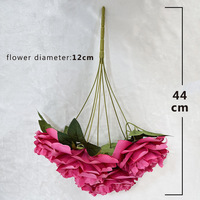 YOPIN-8153 Bouquet de 7 Roses Artificielles en Soie de Haute Qualité pour Mariage, Cadeau, Table, Studio
