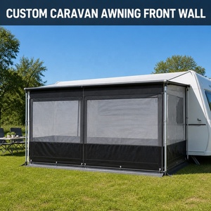 Mur avant de <span class=keywords><strong>auvent</strong></span> de <span class=keywords><strong>caravane</strong></span>, panneau <span class=keywords><strong>d</strong></span>'<span class=keywords><strong>auvent</strong></span> pour camping-car, <span class=keywords><strong>taille</strong></span> personnalisée, fournisseur OEM - Product Image 2
