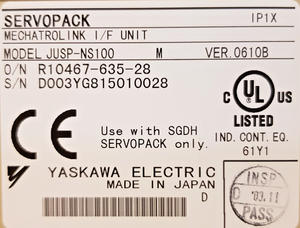 Servoaccionamiento YASKAWA ELECTRIC Servopack SGDH-08AE-S 0.8kW + JUSP-NS100 Usado - Product Image 3