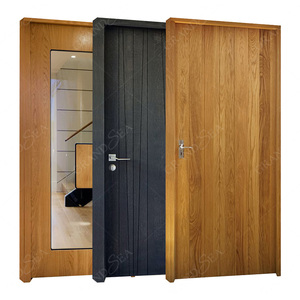 30*80 6 Panel beyaz astarlanmalıdır iç kapılar ahşap Mdf iç kapı Modern Prehung iç kapılar - Product Image 2