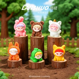 Figuras Miniatura de Resina de Animales de Dibujos Animados Lindos, Hechas a Mano, Artesanía DIY, Decoración Coleccionable, Primavera 2026, Origen Yiwu - Product Image 3