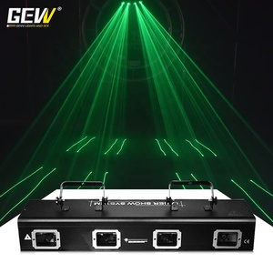 Projecteurs laser portables GEVV Factory à 2/3/4 têtes, pleine couleur, à moteur pas à pas, pour spectacle, DJ, discothèque, fête, club - Product Image 3