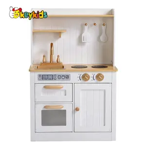 Nuovo arrivo bianco da cucina in legno set di gioco per i bambini W10C491