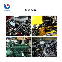 Tuyau d'admission d'air flexible tressé en EPDM haute résistance pour automobile, noir, lisse, pour ligne d'huile/essence moteur, à découper, 2-4 plis de paroi