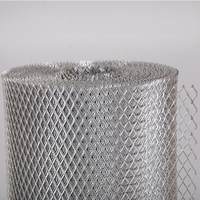 Fourniture de métaux en ligne Métal déployé en acier Maille de diamant Feuille aplatie Caillebotis Métal déployé en maille de losange