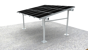 Installation facile abri de voiture solaire Quatre pôles abri de voiture système de montage solaire étanche CARPORT - Product Image 2