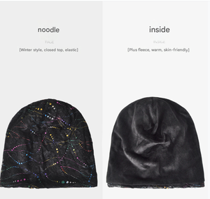 À la mode personnalisé dentelle femmes <span class=keywords><strong>chimio</strong></span> couvre-chef de sommeil doux et confortable réfléchissant Slouchy Beanie chapeau pour voyage et quotidien - Product Image 5