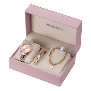 Montre à quartz pour filles, ensemble de 3 pièces, best-seller Besseron 2024, avec lunette sertie de diamants, montre-bracelet, montres personnalisées à label privé pour femmes - Product Image 1
