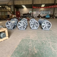 Ventilateur axial autoportant haute température pour échappement de parking, à roulement à billes, 380V/415V/410V, avec pales antidéflagrantes