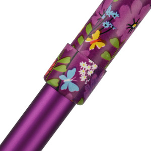 Bastón telescópico ajustable con diseño floral, aleación de aluminio, 3 secciones, punta de goma para personas mayores - Product Image 3