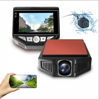 Mini caméra de tableau de bord WiFi 3 pouces 1080p à 2 objectifs, petite caméra espion cachée, mini caméra de tableau de bord OEM