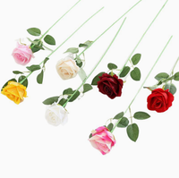 Rose artificielle en soie imitation, faite à la main, réaliste, style européen, pour la décoration de la maison, les arrangements de mariage, mur de fleurs