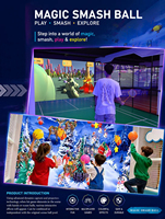 Parc d'attractions interactif pour enfants en intérieur : Mur interactif, sol interactif, fonctionnement simultané, prix abordable, dispositif interactif