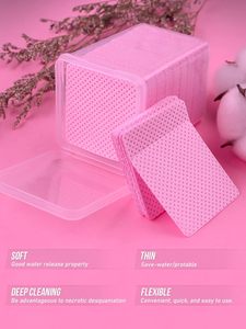 Lint Free Lash <b>Extension</b> Glue Wipes Cotton Adhesive Cleaning Pads <b>Nail</b> Polish Remover Beauty Salon Supplies - Product Image 4
