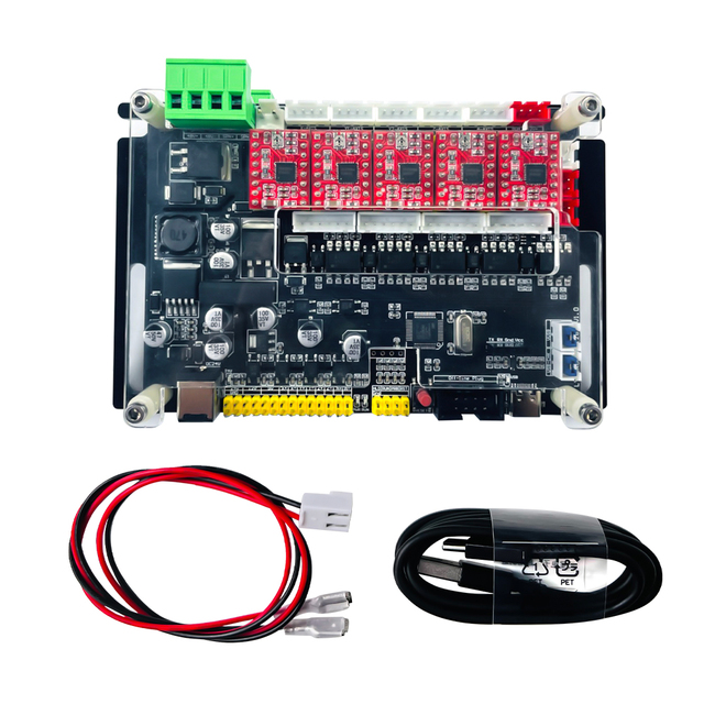 GRBL 4-axis Control Board CNC Small CNC Engraving Machine 500w Spindle Laser Controller Can Be Taken Offline