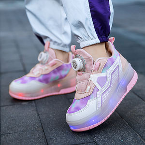 Çocuklar <span class=keywords><strong>2</strong></span> tekerlekler ile sallamak Led ayakkabı paten rulo ayakkabı yeni serin stil açık moda rulo ayakkabı - Product Image 5