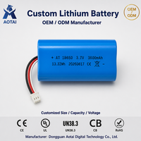 Paket Baterai Grosir 18650 3.7V 3600mAh 13.32Wh Li-ion Isi Ulang Dengan BMS untuk Speaker POS Senter
