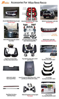 Aileron arrière de voiture d'usine pour Hilux Revo 2015 2016 2017 2018 2019 2020 2021, accessoires ABS pour aileron arrière Hilux Revo