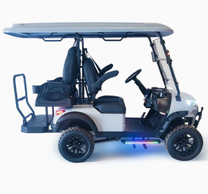 Voiturette de golf électrique de luxe 4 places, moteur 5KW, vitesse 30km/h, batterie lithium, capacité de charge 300kg, sièges silencieux et confortables, carrosserie élégante - Product Image 3