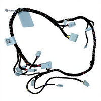 Rangkaian Kabel Panjang untuk Sasis Bodi Mobil, Multi-Cabang, Konektor Putih Abu-abu, Kabel Harness Otomotif Kustom OEM 12V 24V