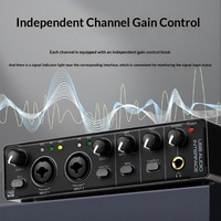 Interfaz de Audio BHA BH22 de 32 Bits y 192 kHz, Tarjeta de Sonido USB sin Controladores, Transmisión en Vivo, Composición de Instrumentos Musicales, Precio al por Mayor