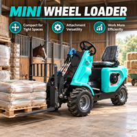 Mini-chargeur compact à 3 roues, petite capacité de charge 250 kg