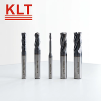 Fraise à queue carrée KLT D4mm en carbure monobloc à 4 dents, outil de fraisage CNC pour acier trempé HRC 60, revêtement AlTiN