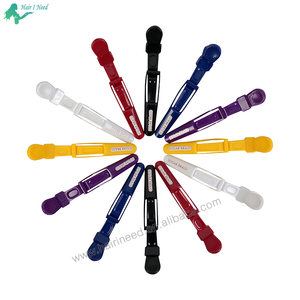 6 pièces/paquet pinces de coiffure pince à griffes Salon de coiffure en plastique Crocodile Barrette tenant la section de cheveux Clips poignée outil accessoires - Product Image 3