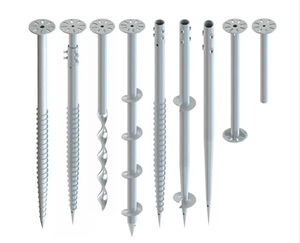 Good Quality Widely Used Building Hot <b>Dipped</b> Galvanized Spiral Ground Plie - Product Image 1