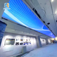 Plafond tendu LED ignifuge B1 sur mesure en aluminium avec film souple, boîte à lumière, décoration couleur intégrale 10000