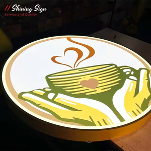 Boîte lumineuse publicitaire rectangulaire en acrylique monochrome avec logos et dimensions personnalisables pour les magasins - Product Image 4