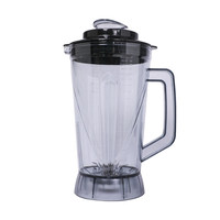 Aksesoris Pembuat Susu Kedelai Plastik 5L Komersial, Wadah Blender Universal Dilengkapi Tutup Anti Bocor Tahan Panas, Pengolah Makanan