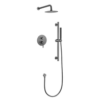Ensemble de douche mural avec sortie cascade dissimulée
