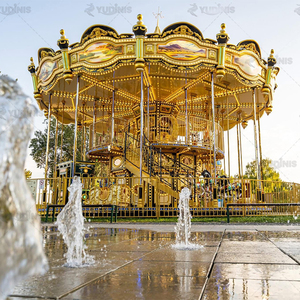 Le carrousel à deux étages du <span class=keywords><strong>parc</strong></span> d'attractions Scenic Resort est un manège populaire et attrayant, idéal pour les familles. - Product Image 4